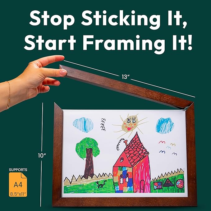 Kids Art Frames 8.5x11, Front Opening Artwork Display Frame - Image 5