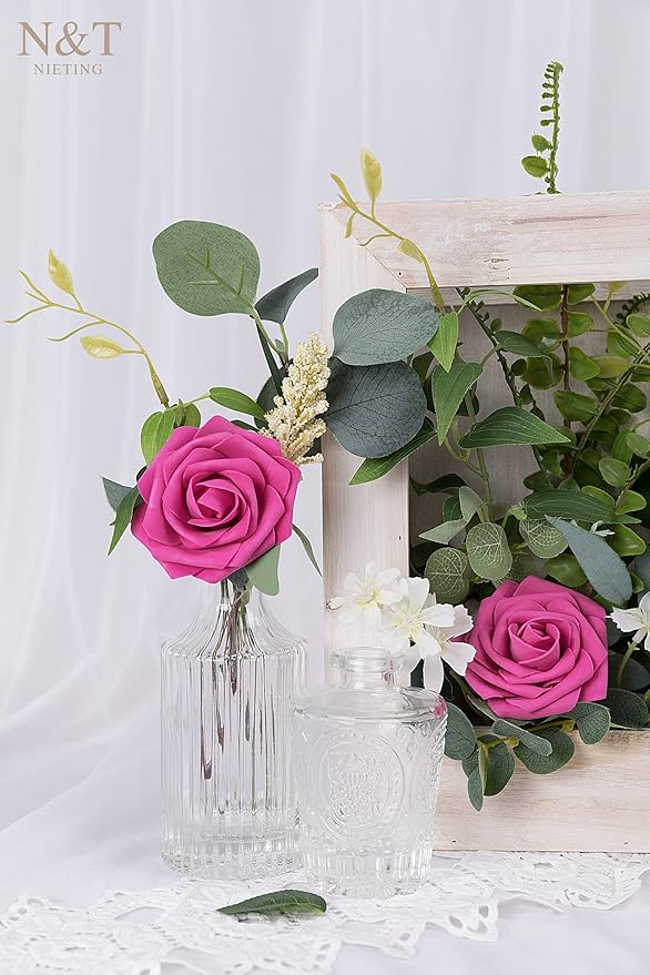 N&T NIETING Artificial Flowers, Foam Roses Perfect - Image 3