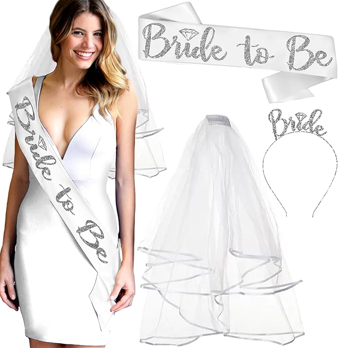 Bride Sash and Veil - Image 8
