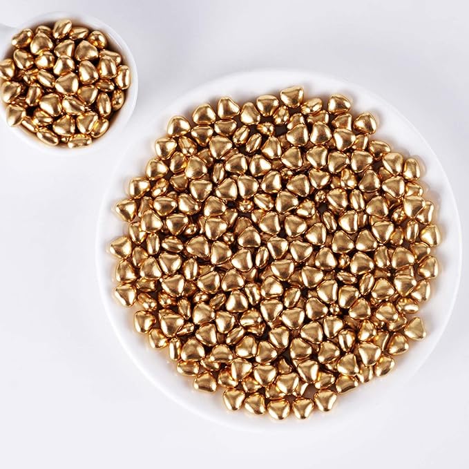 Kasvan Gold Heart Shapes Sprinkles - Image 7