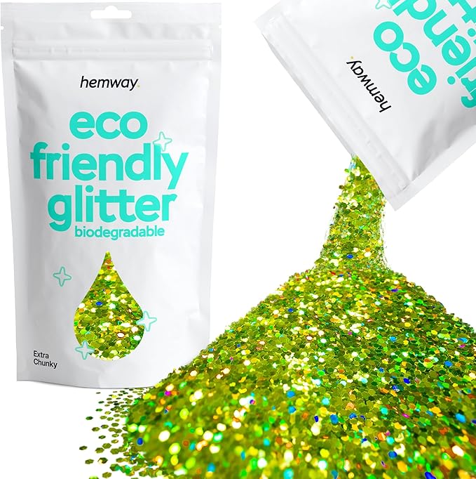 Hemway Eco Friendly Biodegradable Glitter 100g / 3.5oz Bio Cosmetic Safe by Hemway