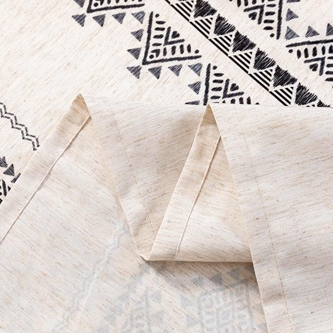 MYSKY HOME 60x102 Boho Rectangle Tablecloth Linen Farmhouse Tablecloth - Image 2