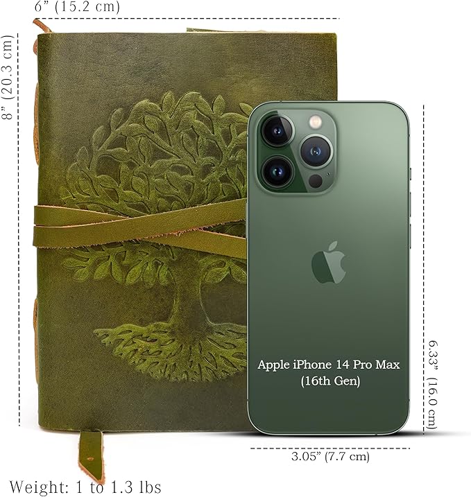 LUXEORIA Tree Of Life Leather Journal - Image 2
