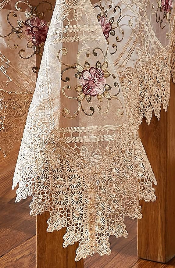 WARM HOME DESIGNS 36 Inch Round Tablecloth. Use Small Gold Tablecloth as - Image 3