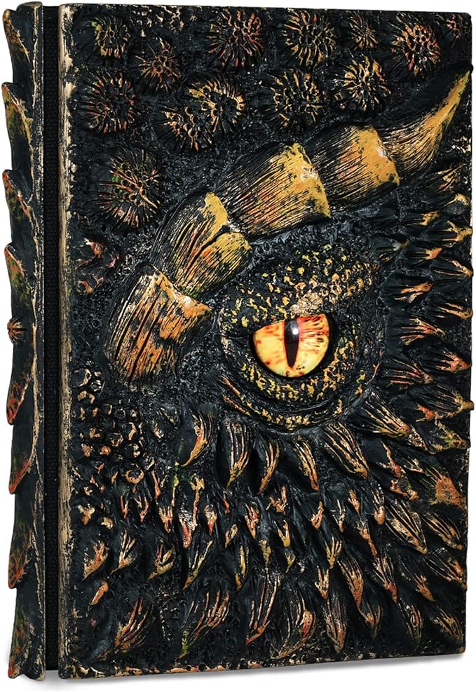 molshine A5 3D Dragon Embossed Journal, Resin Engraving Notebook, Retro Diary by MOLSHINE