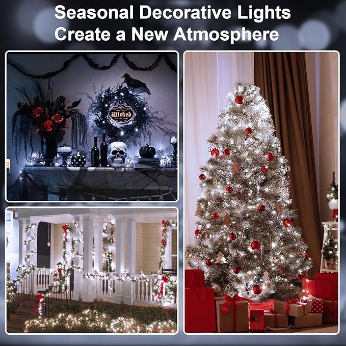 2 Pack 16Ft 50Leds Fairy Lights Mini Led String Lights Twinkle Lights - Image 5
