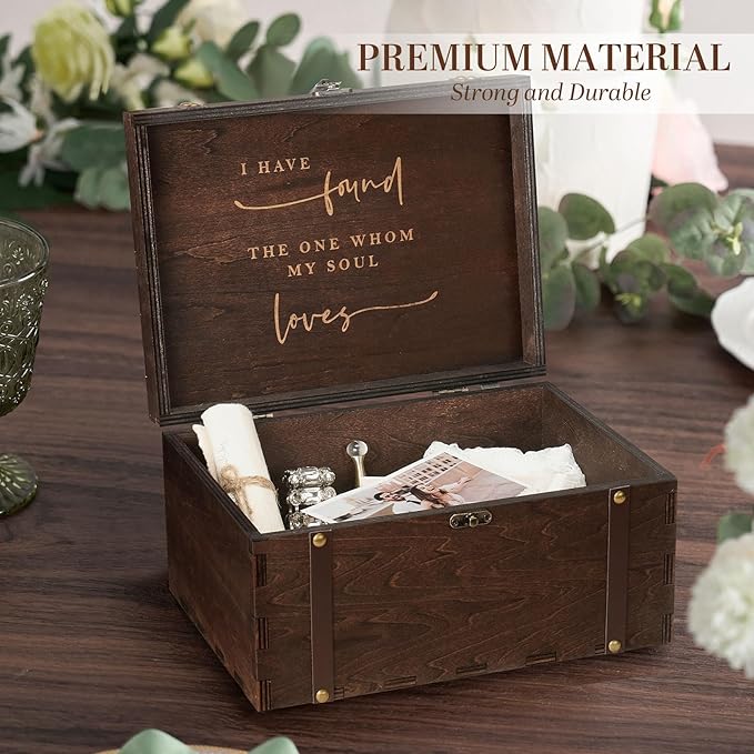 AW BRIDAL Large Mr and Mrs Wedding Keepsake Box - Image 4