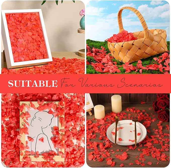 2500 PCS Red Hydrangea Petals 100% Natural Real Flower Petals - Image 7
