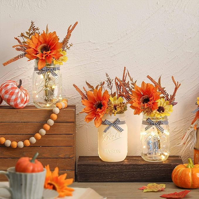 Thanksgiving Mason Jar Centerpiece - Image 6