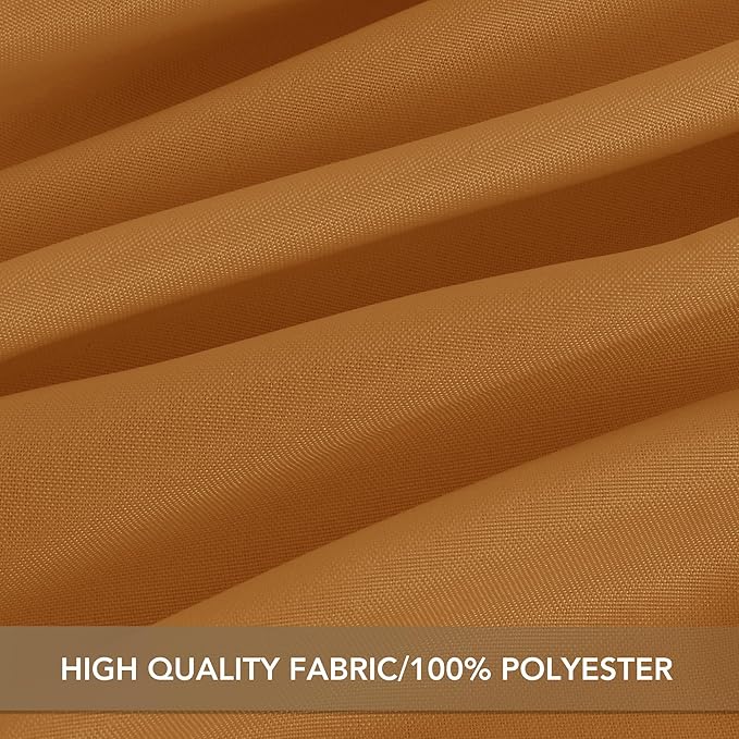 sancua Square Tablecloths 85x85 Inch Bronze - Image 6