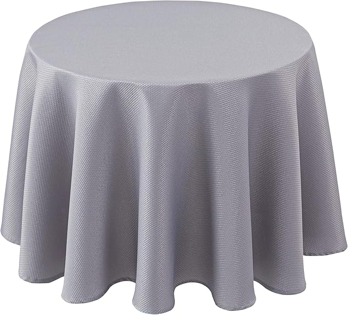 Biscaynebay Textured Fabric Round Tablecloths 60", Wedding & Parties, etc by Biscaynebay
