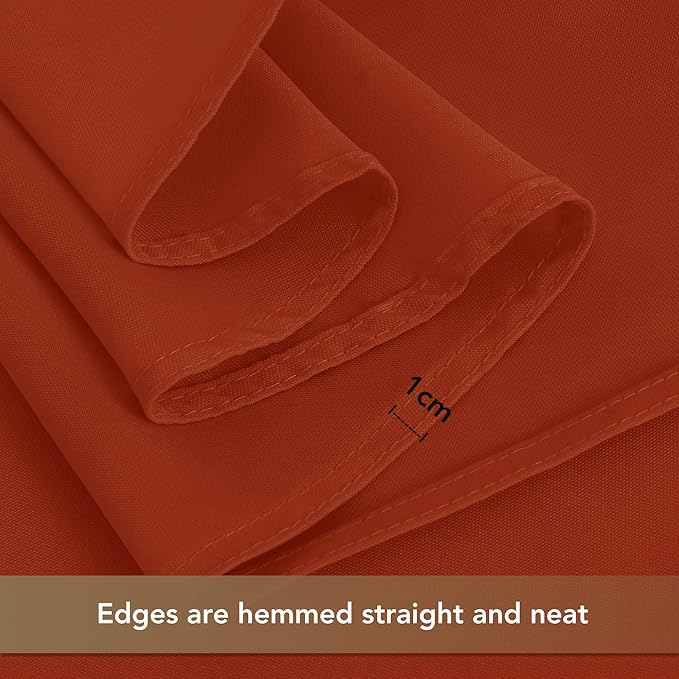 sancua Thanksgiving Square Tablecloths 85x85 Inch Rust, 2 Pack Fabric Fall - Image 5