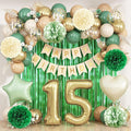 Sage Green 15th Birthday Decorations by KAINSY