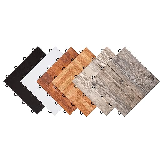 IncStores 3/8 Inch Thick Practice Dance Floor Tiles | Printed Plastic Dance by IncStores