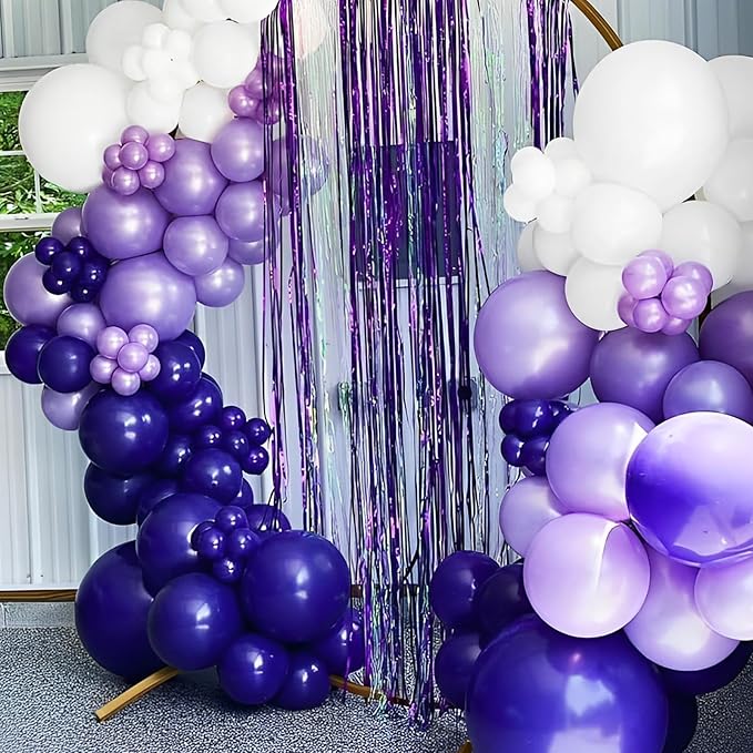90pack Purple Balloons Different Size 18/12/10/5 Inch Purple Balloon Garland - Image 4