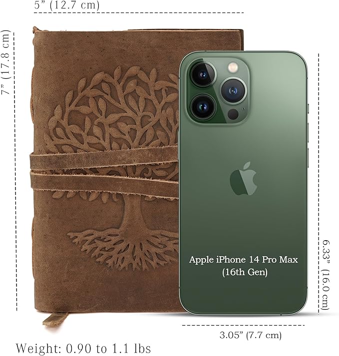 LUXEORIA Tree Of Life Leather Journal - Image 2