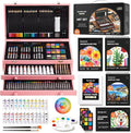 Shuttle Art Deluxe Gift Art Kit, 202-Piece Wooden Art Supplies Set by ShuttleArt