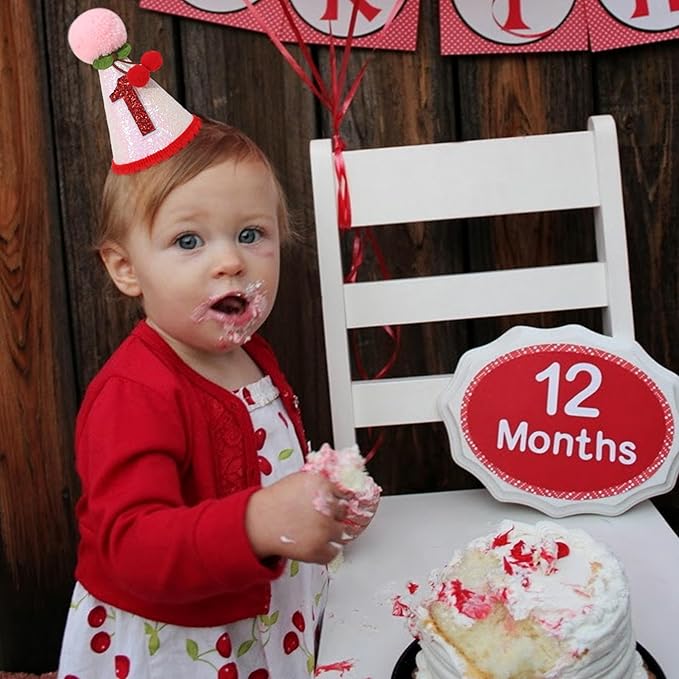 Cherry 1st Birthday Hat - Image 4