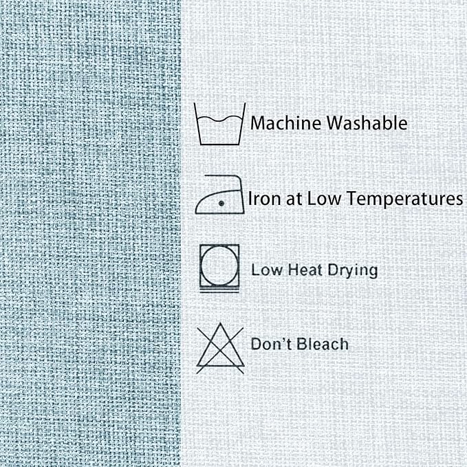 Hiasan 2 Pack Faux Linen Square Tablecloth - Image 6