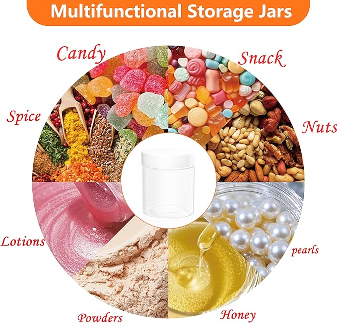 84PCS 4oz/125ml Plastic Jars - Image 6