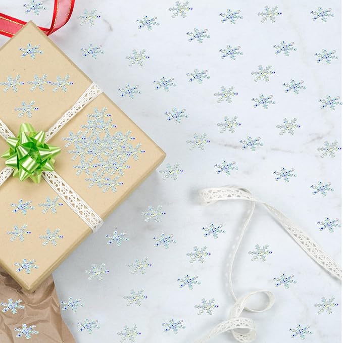Confetti Snowflake Sequins Table Confetti Metallic Foil Sprinkles or DIY - Image 3