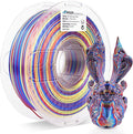 AMOLEN Silk PLA 3D Printer Filament, Shiny Multicolor Rainbow PLA Filament by AMOLEN