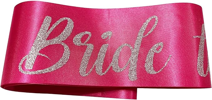 Bride to Be Sash Pink, Bride Sash Bachelorette Party Bridal Shower Sashes - Image 3
