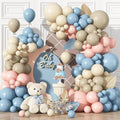 Gender Reveal Balloon Arch Kit 115Pcs Dusty Blue Blush Balloons Garland Boho by Domgoge