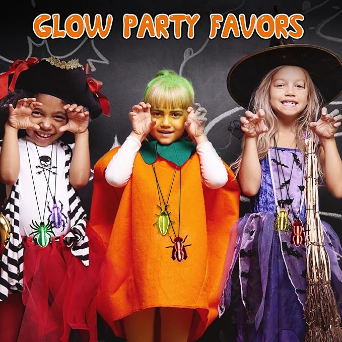 82 Pcs Glow Critters For Halloween Party Favor, Include Glow Bugs and Mini Glow - Image 6