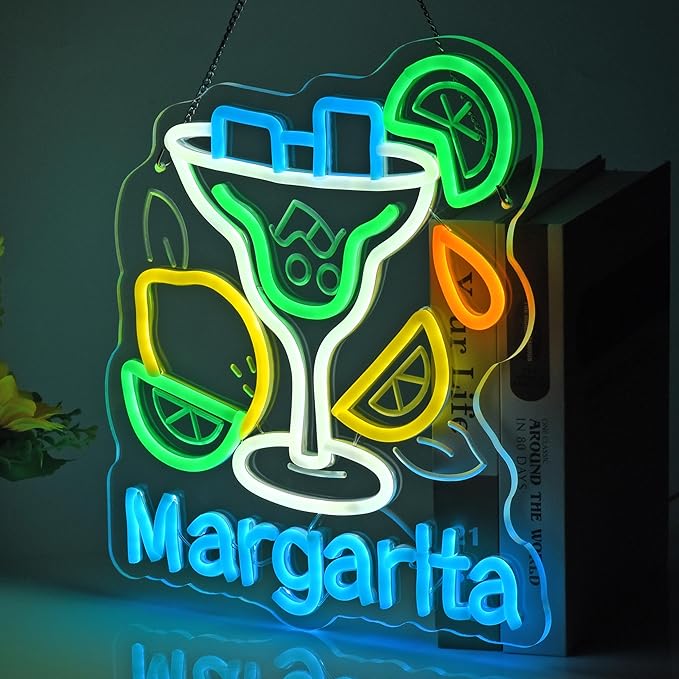 CNBEYOUNG Margarita Neon Sign, Neon Lights Hanging Wall Art Decoration - Image 7