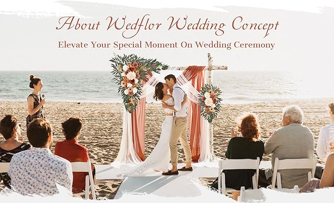 Wedding Arch Flowers with Drapes Kit - Image 2