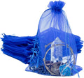 TheDisplayGuys 48-Pack 6x8 Royal Blue Sheer Organza Gift Bags by TheDisplayGuys