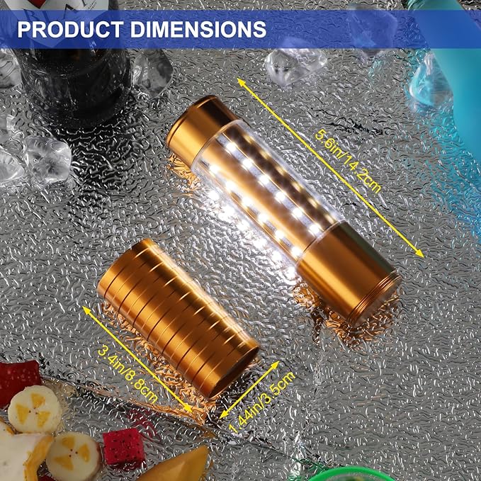 WILON Bottle Service Lights Rechargeable Bottle Service Sparklers Reusable - Image 2