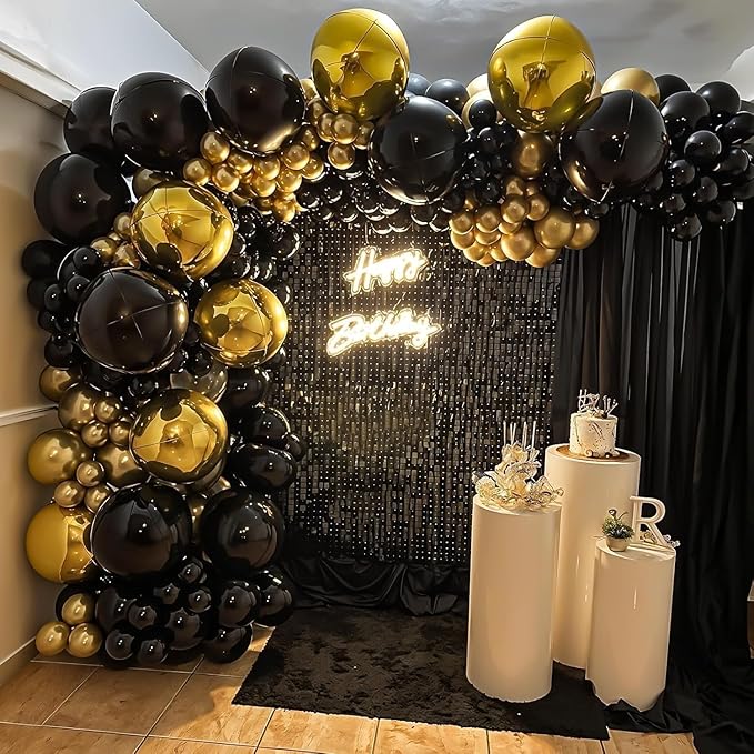 12Pcs Gold Round Foil Balloons, Metallic Gold Foil Balloon - Image 5