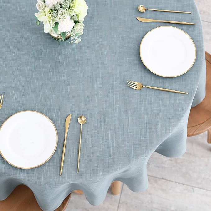 maxmill Lux Faux Linen Tablecloth - Image 3