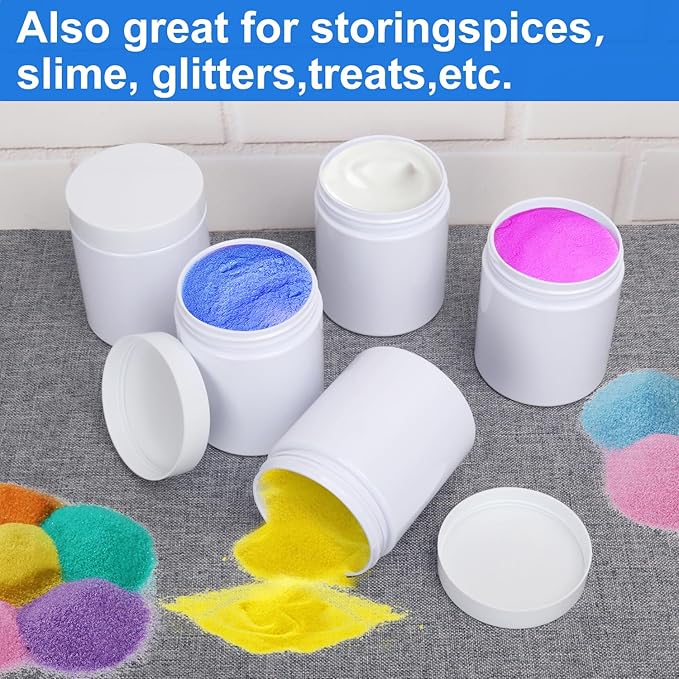 47Packs 8.8oz Plastic White Jars - Image 7