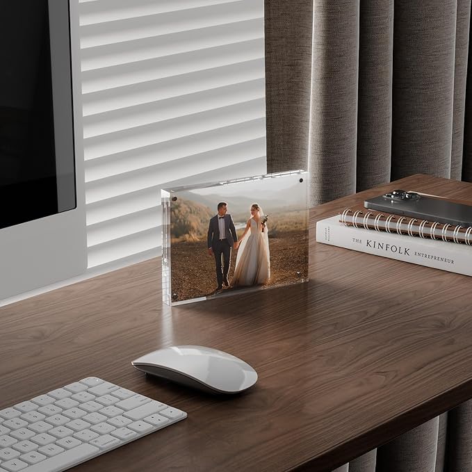 4x6 Acrylic Picture Frame 3 Pack, 20mm Thick Magnetic Double Sided Display 20% - Image 8