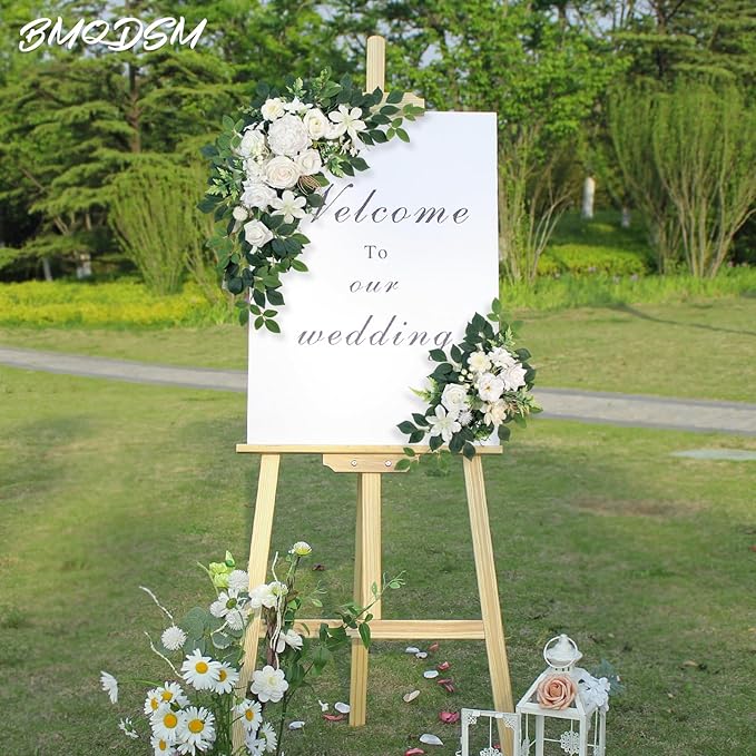 Pack of 2 Faux Flowers, Wedding Arch Flowers, Wisteria Hanging Flowers - Image 2