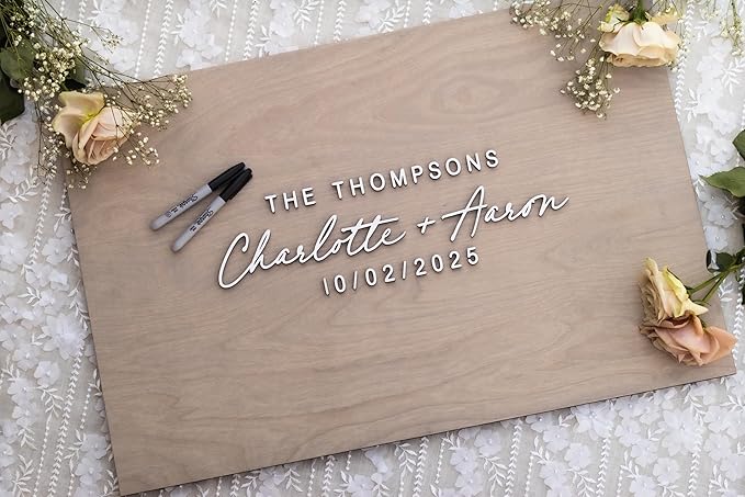 Personalized Last Name Guest Book, Unique Guest Book Sign, Custom Alternative - Image 6