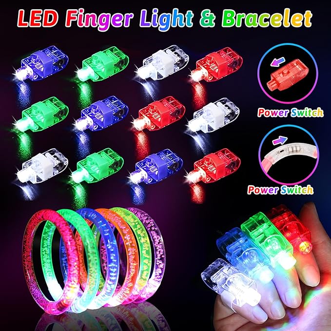 156PCS Glow in The Dark Party Supplies - Image 6