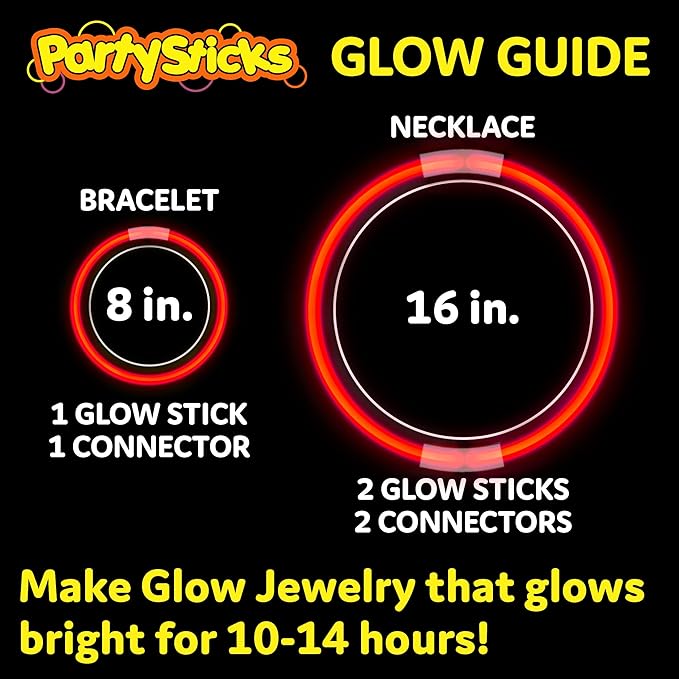 PartySticks Red Glow Sticks - Image 2