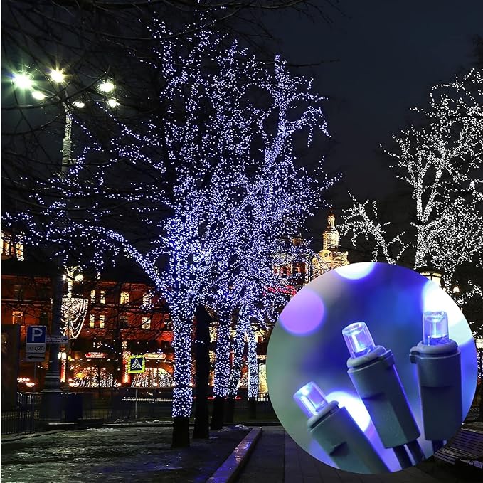 60 Count Blue - String Lights - LED Christmas Lights, Mini led Lights - Image 6