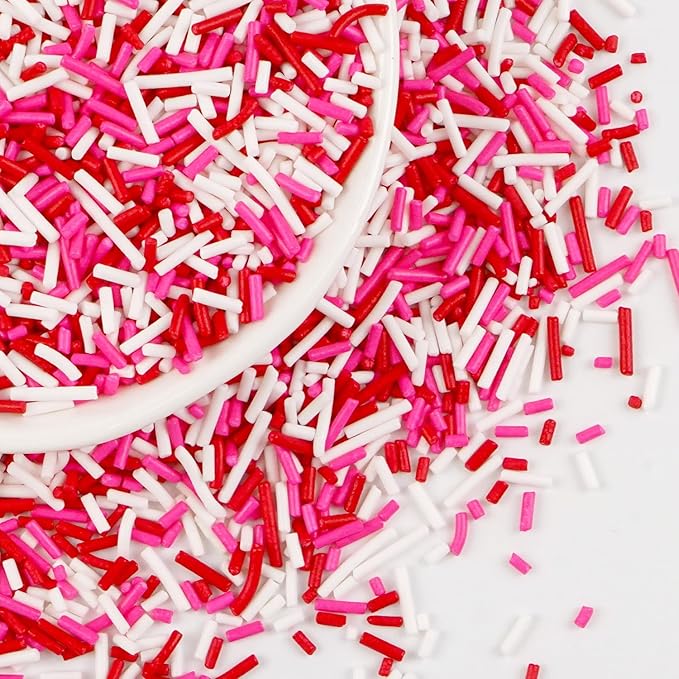 Pink Jimmies Sprinkles, Edible Sprinkles by Joyvitas