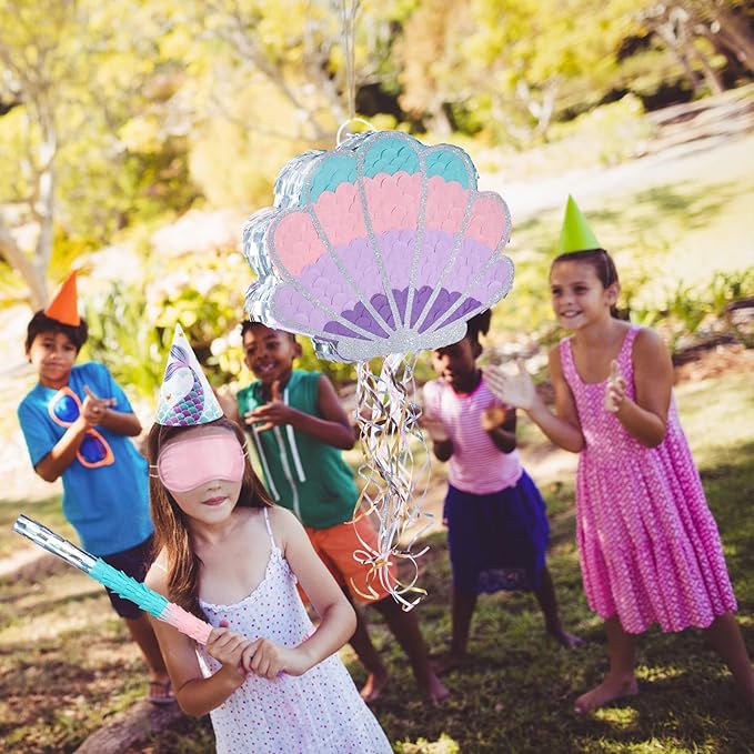 Wernnsai Mermaid Seashell Piñata - Image 6