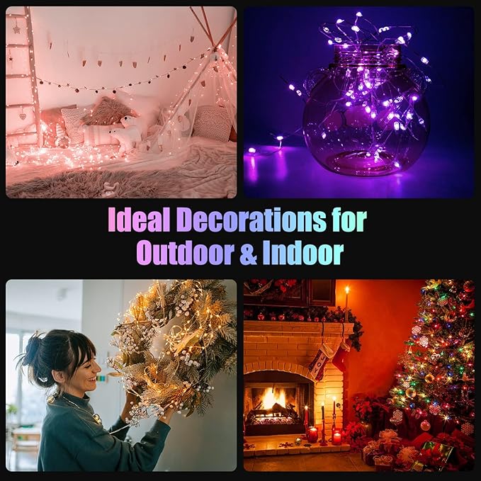 Dazzle Bright Color Changing Fairy Lights Battery Operated, 2 Pack Total 40FT - Image 5