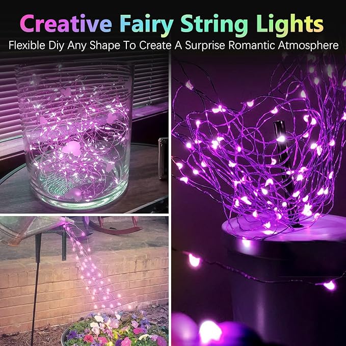4 Pack 20FT 60LED Halloween Battery Operated Fairy Lights - Image 5