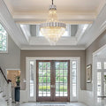 54" Luxury Long Crystal Chandelier by BEIRIOLIGHTING