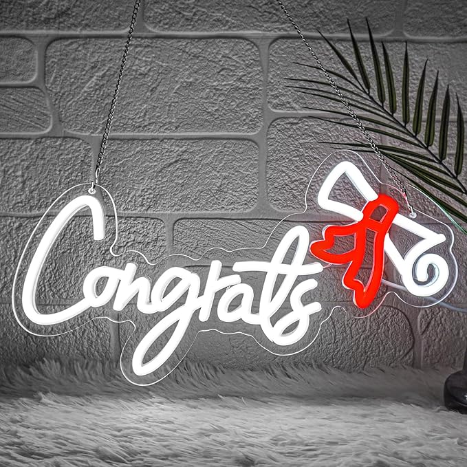 Congrats Graduation Neon Sign by YourVibeYourNeon