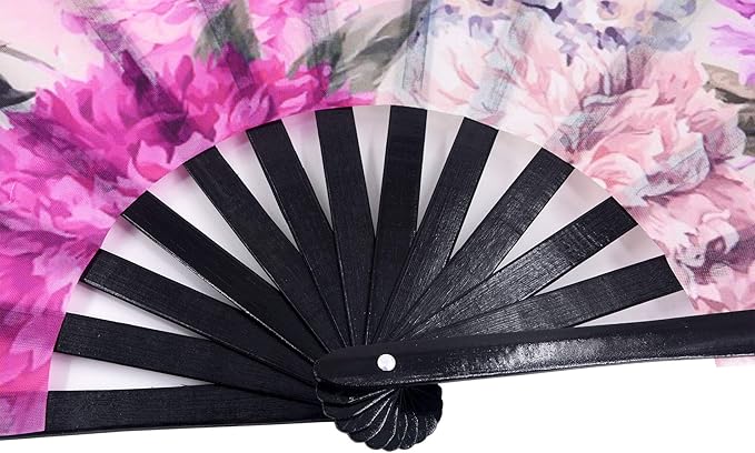 Amajiji Large Folding Hand Rave Fan Popping Fan - Image 4