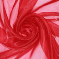P Pothuiny Sheer Organza Fabric by The Yard, 1 Yard x 60 Inch Wide Bridal Red by P+Pothuiny
